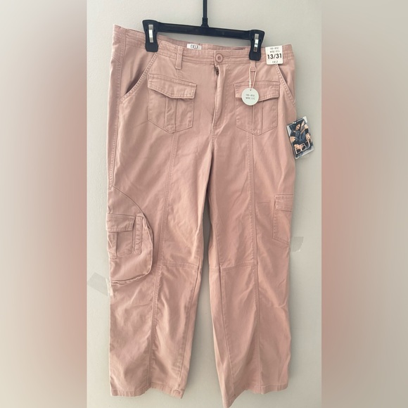 Pink cargo pants Size 13 and length 31" - Picture 2 of 8